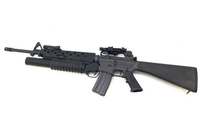 GunSpot | Colt M16A2 5.56MM US Property Marked Machine Gun w/ Colt M203 ...