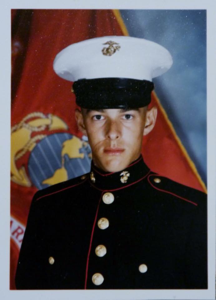 Grant LaVelle in Marine Corps dress blues