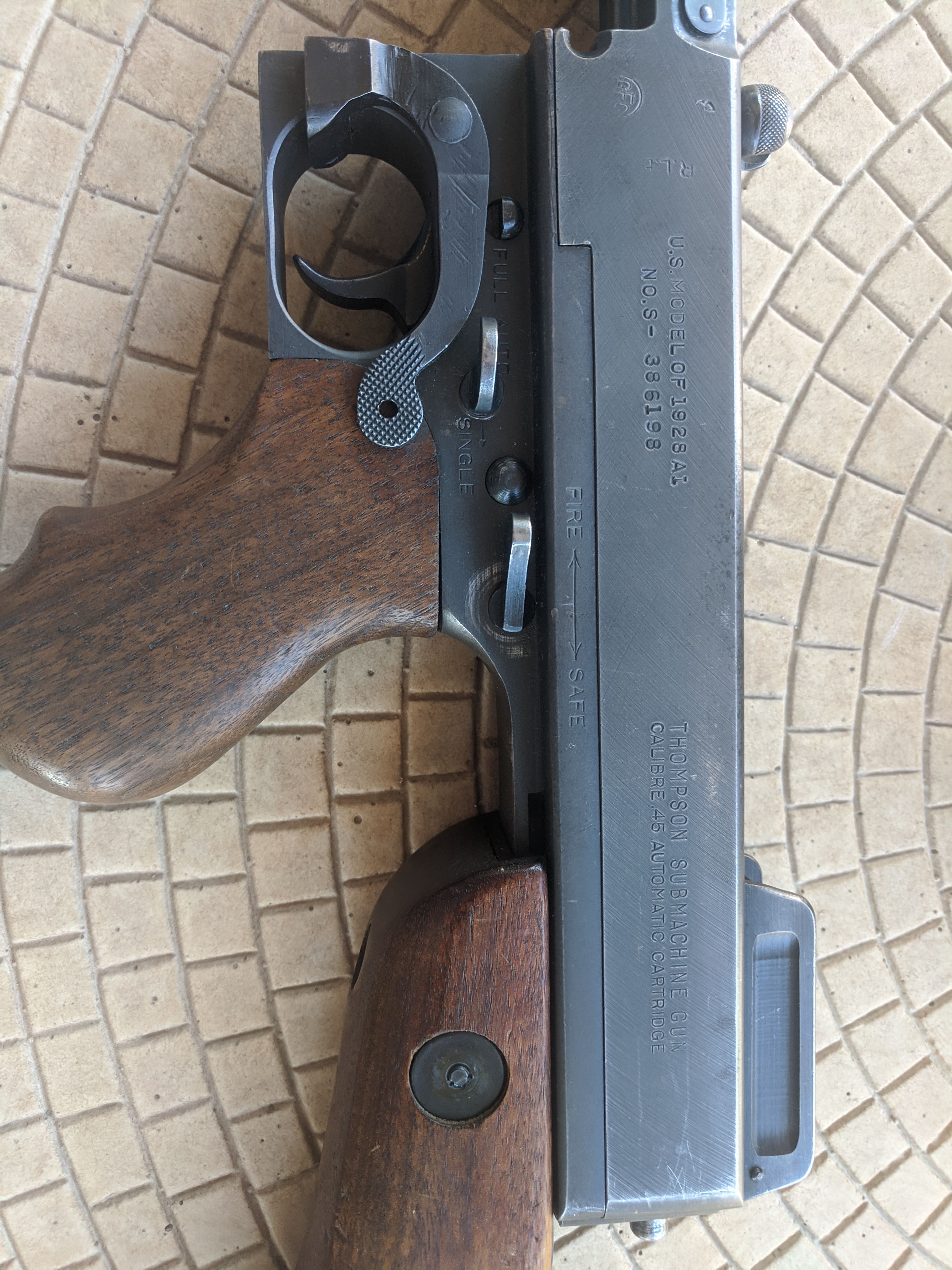 Gunspot Guns For Sale Gun Auction 1928a1 Savage Thompson Original Finish