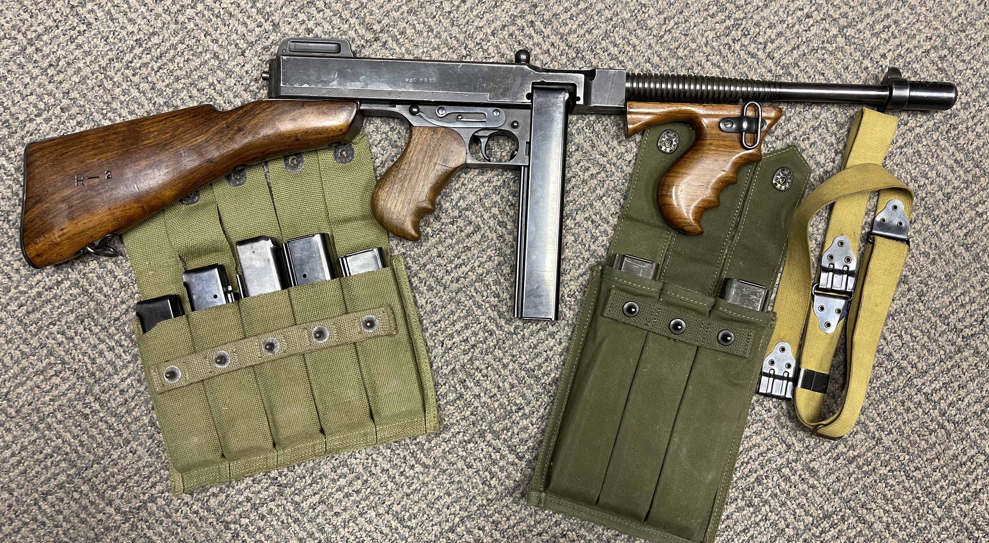 GunSpot Guns for sale Gun Auction 18,750 U.S. WWII 1928 A1 Thompson